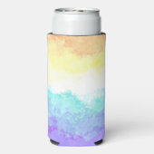 Abstracte vlag Genderfaun Pride Seltzer Blikjeskoeler (Seltzer Achterkant)