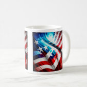 Abstracte Vlag Klassieke Mok VS, 11 oz (Voorkant rechts)