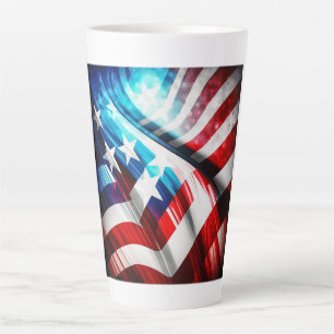 Abstracte Vlag Latte Mok VS