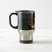  Abstracte vlag op Fire Aluminium Travel Mug Reisbeker (Links)