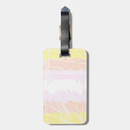 Abstracte vlag Pangender Pride Bagagelabel (Achterkant verticaal)