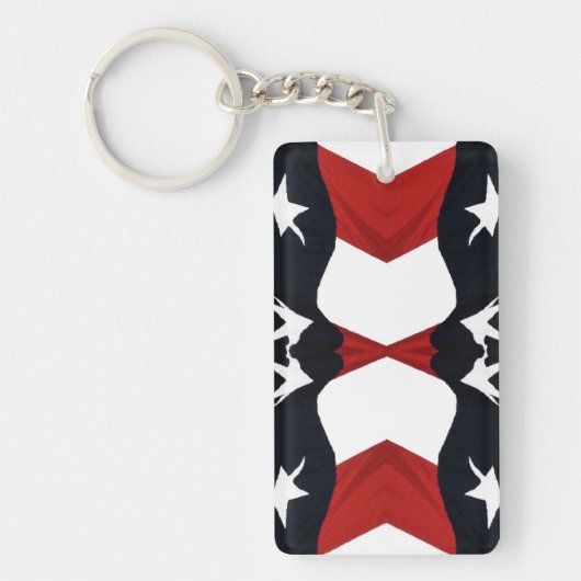 Abstracte vlag sleutelhanger (Voorkant)