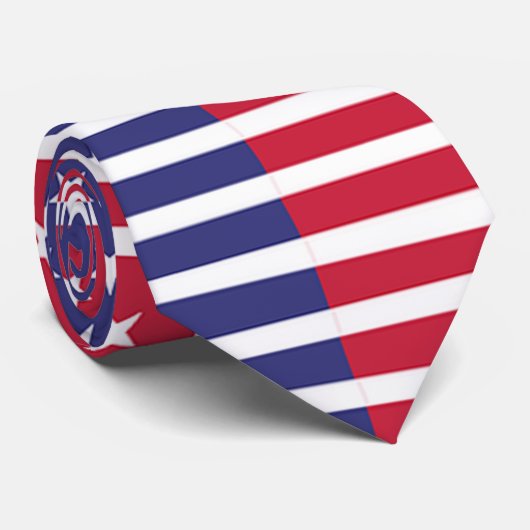 Abstracte vlag stropdas (Opgerold)