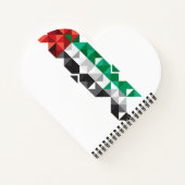 Abstracte Vlag van de Verenigde Arabische Emiraten Notitieboek (Achterkant)