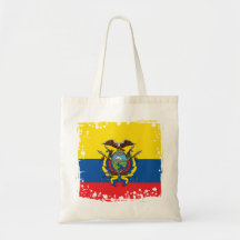 Abstracte vlag van Ecuador, Republiek Ecuador Bag