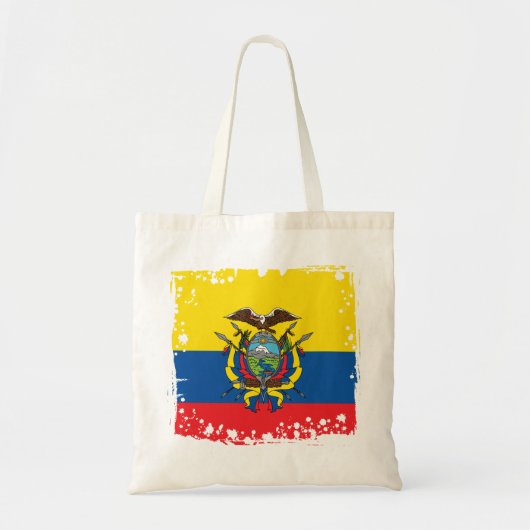 Abstracte vlag van Ecuador, Republiek Ecuador Bag Tote Bag (Voorkant)
