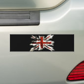 Abstracte vlag van het VK Bumpersticker (Op auto)