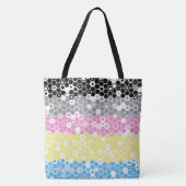 Abstracte vlag van polygender Pride Tote Bag (Voorkant)