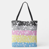 Abstracte vlag van polygender Pride Tote Bag (Achterkant)