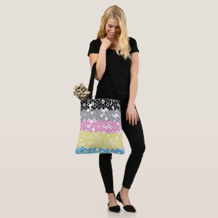 Abstracte vlag van polygender Pride Tote Bag