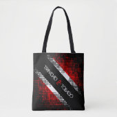 Abstracte vlag van Trinidad en Tobago Dot Tote Bag (Voorkant)