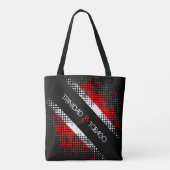 Abstracte vlag van Trinidad en Tobago Dot Tote Bag (Achterkant)