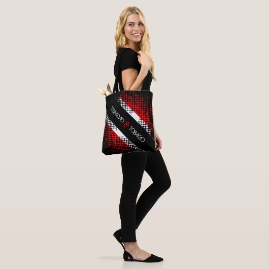 Abstracte vlag van Trinidad en Tobago Dot Tote Bag (Op model)