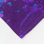 Abstracte vlag van verf Splatter LGBTQ Pride Rainb Fleece Deken (Hoek)