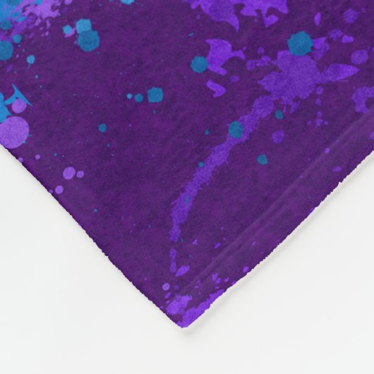 Abstracte vlag van verf Splatter LGBTQ Pride Rainb Fleece Deken (Hoek)