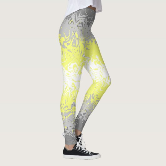 Abstracte vlag voor demigender Pride Leggings (Rechts)