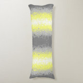 Abstracte vlag voor demigender Pride Lichaamskussen (Voorkant Verticaal)