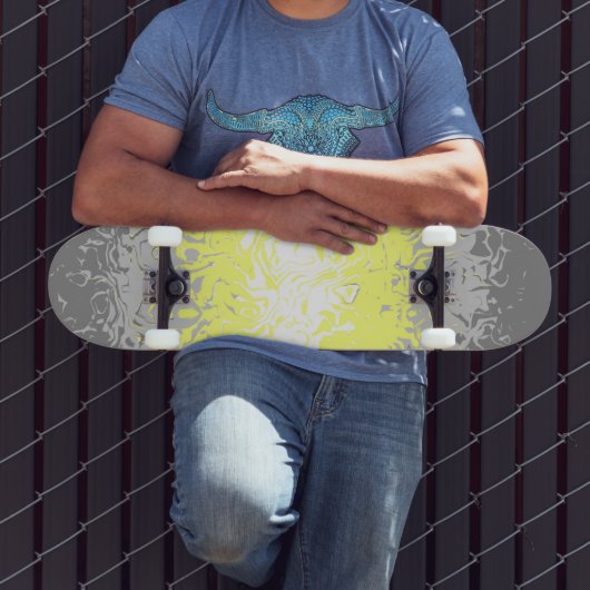 Abstracte vlag voor demigender Pride Persoonlijk Skateboard (Buiten 3)