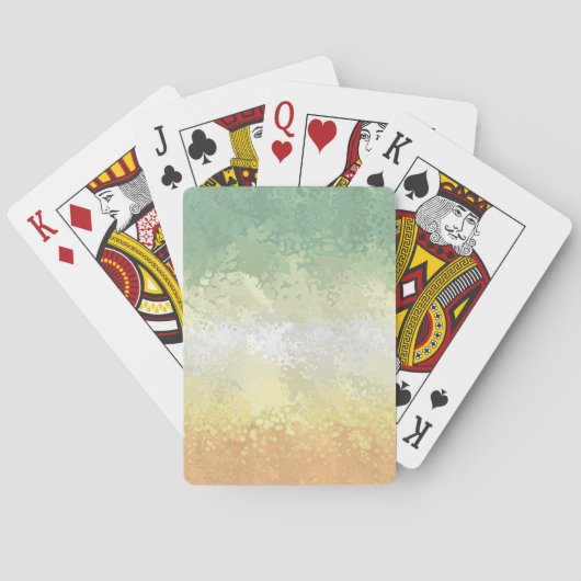 Abstracte vlag voor Genderflor Pride Pokerkaarten (Achterkant)