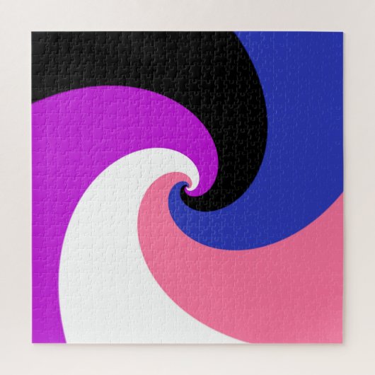 Abstracte vlag voor Gendervloeide Pride Legpuzzel (Verticaal)