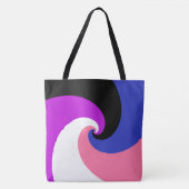 Abstracte vlag voor Gendervloeide Pride Tote Bag (Voorkant)