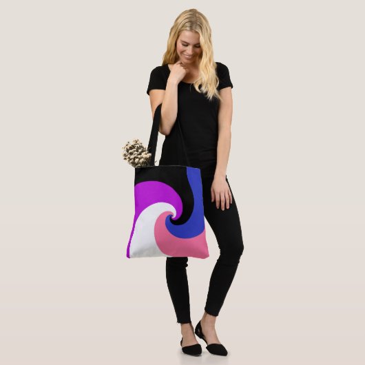 Abstracte vlag voor Gendervloeide Pride Tote Bag (Op model)