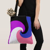 Abstracte vlag voor Gendervloeide Pride Tote Bag (Dichtbij)
