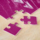 Abstracte vlag voor lesbiennes legpuzzel (Zijkant)