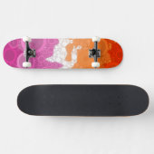 Abstracte vlag voor lesbiennes persoonlijk skateboard (Horizontaal)