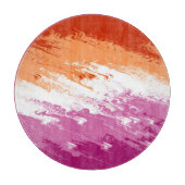 Abstracte vlag voor lesbiennes snijplank (Voorkant)