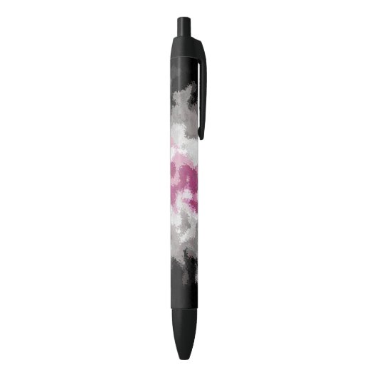 Abstracte vlag voor Librafeminine Pride Zwarte Inkt Pen (Achterkant (Verticaal))