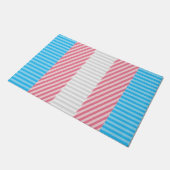 Abstracte vlag voor transgender Pride Deurmat (Schuin)