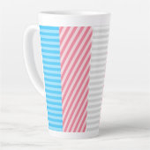 Abstracte vlag voor transgender Pride Latte Mok (Linkerhoek)