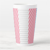 Abstracte vlag voor transgender Pride Latte Mok (Voorkant)