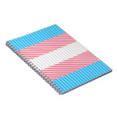 Abstracte vlag voor transgender Pride Notitieboek (Rechterzijde)