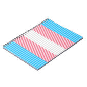 Abstracte vlag voor transgender Pride Notitieboek (Linkerzijde)