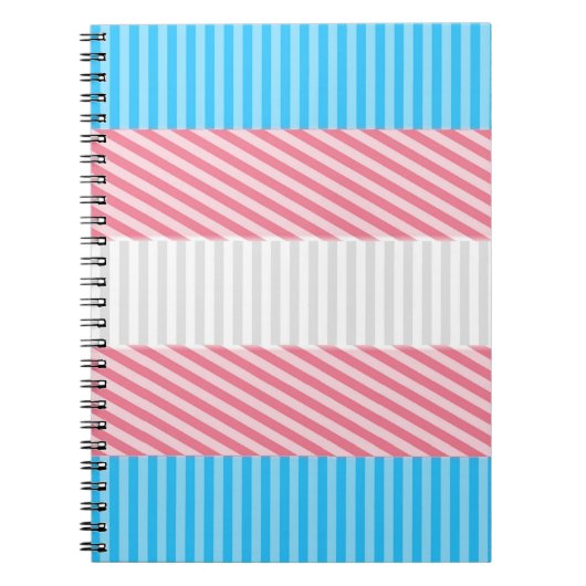 Abstracte vlag voor transgender Pride Notitieboek (Voorkant)