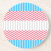 Abstracte vlag voor transgender Pride Zandsteen Onderzetter (Voorkant)