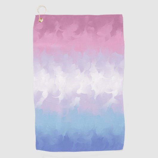 Abstracte vlag voor voorrang voor migender golfhanddoek (Voorkant)