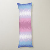Abstracte vlag voor voorrang voor migender lichaamskussen (Achterkant (Verticaal))