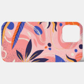 abstracte vlakke bloem Case-Mate iPhone case (Achterkant (horizontaal))