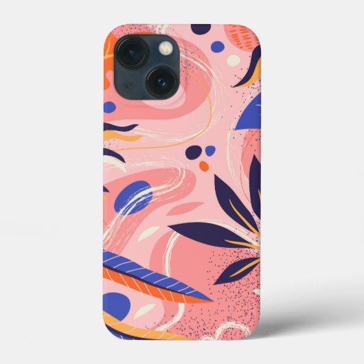 abstracte vlakke bloem Case-Mate iPhone case (Achterkant)