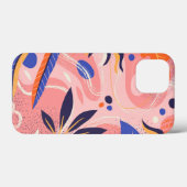 abstracte vlakke bloem Case-Mate iPhone case (Achterkant (horizontaal))