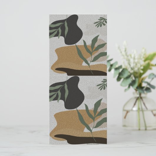 Abstracte vlakke kaart (Staand voorkant)