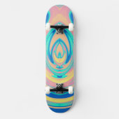 Abstracte vlam 14 persoonlijk skateboard (Voorkant)