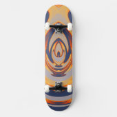 Abstracte vlam 21 persoonlijk skateboard (Voorkant)