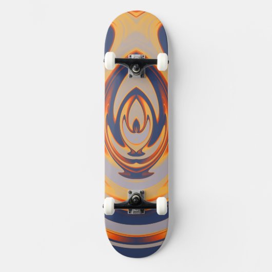 Abstracte vlam 21 persoonlijk skateboard (Voorkant)
