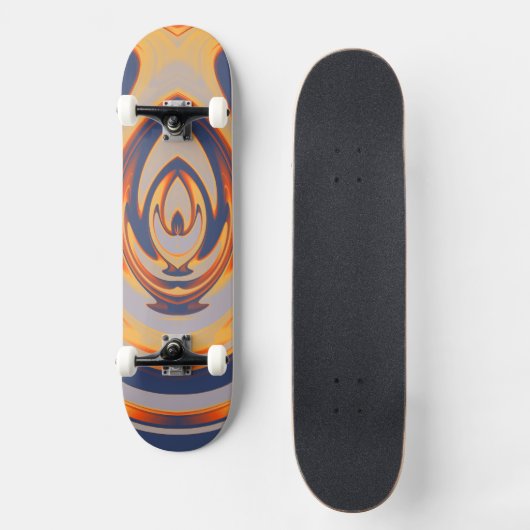 Abstracte vlam 21 persoonlijk skateboard (Voorkant)