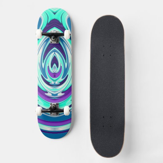 Abstracte vlam 30 persoonlijk skateboard (Voorkant)