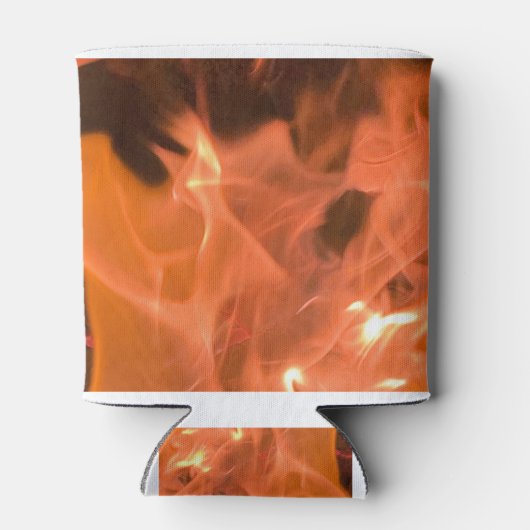 Abstracte vlam Koozie (Achterkant)